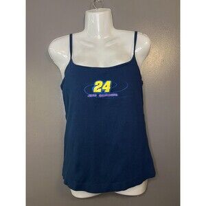 Jeff Gordon Shirt Tank Top Womens XL Blue NASCAR Racing Winners Circle